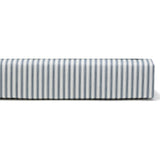Luxe Premium Percale Bed Sheets in Navy French Ticking