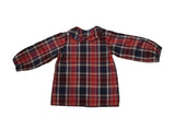 Plaid peter pan shirt