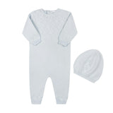 Lux Pointelle Knit Romper w/Hat