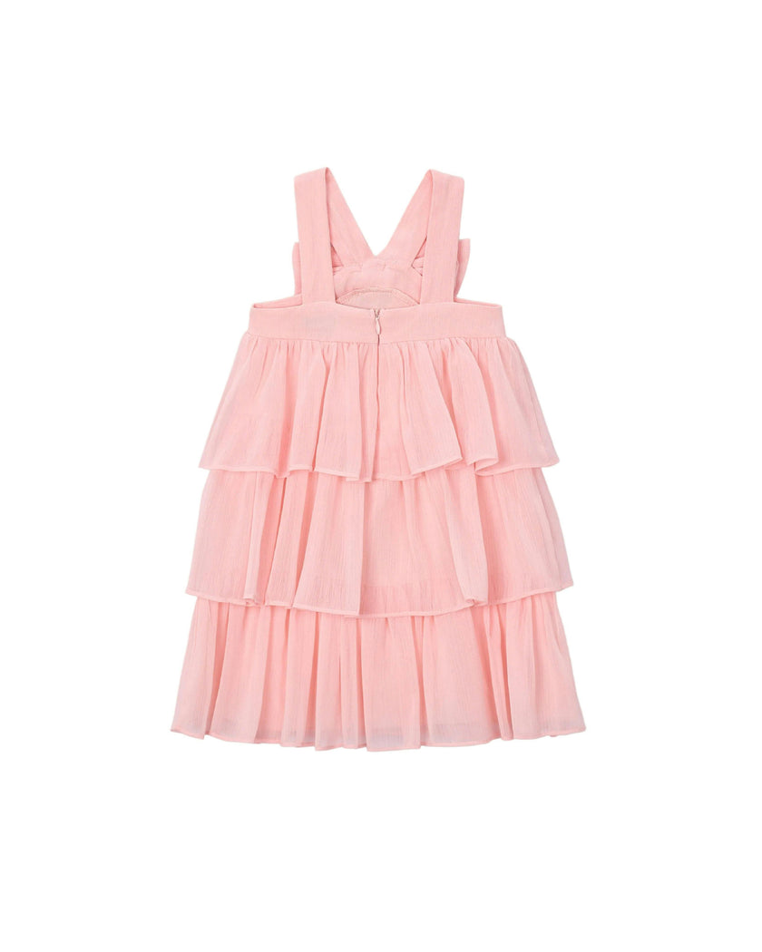 Pink Ruffled Bambula Dress