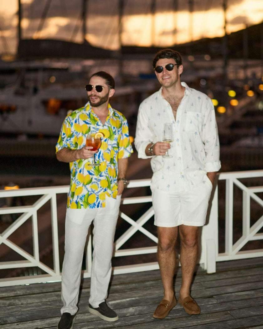The Yacht Club - Long Sleeve Linen Shirt