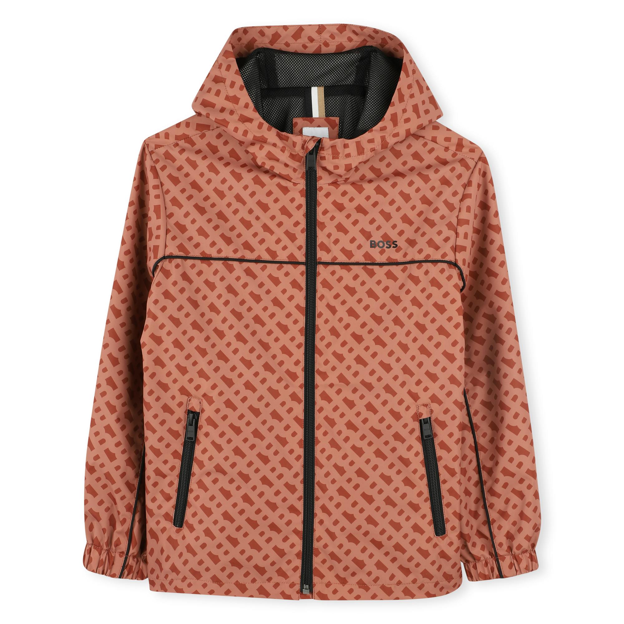 Chocolate Brown Hooded Windbreaker
