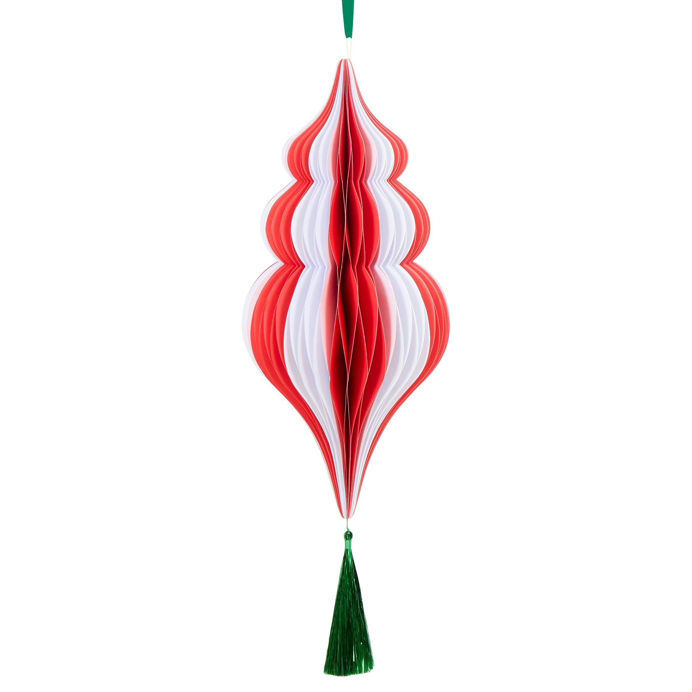 Large Striped Paper Honeycomb Decorations