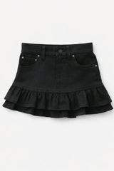Denim Skirt Black