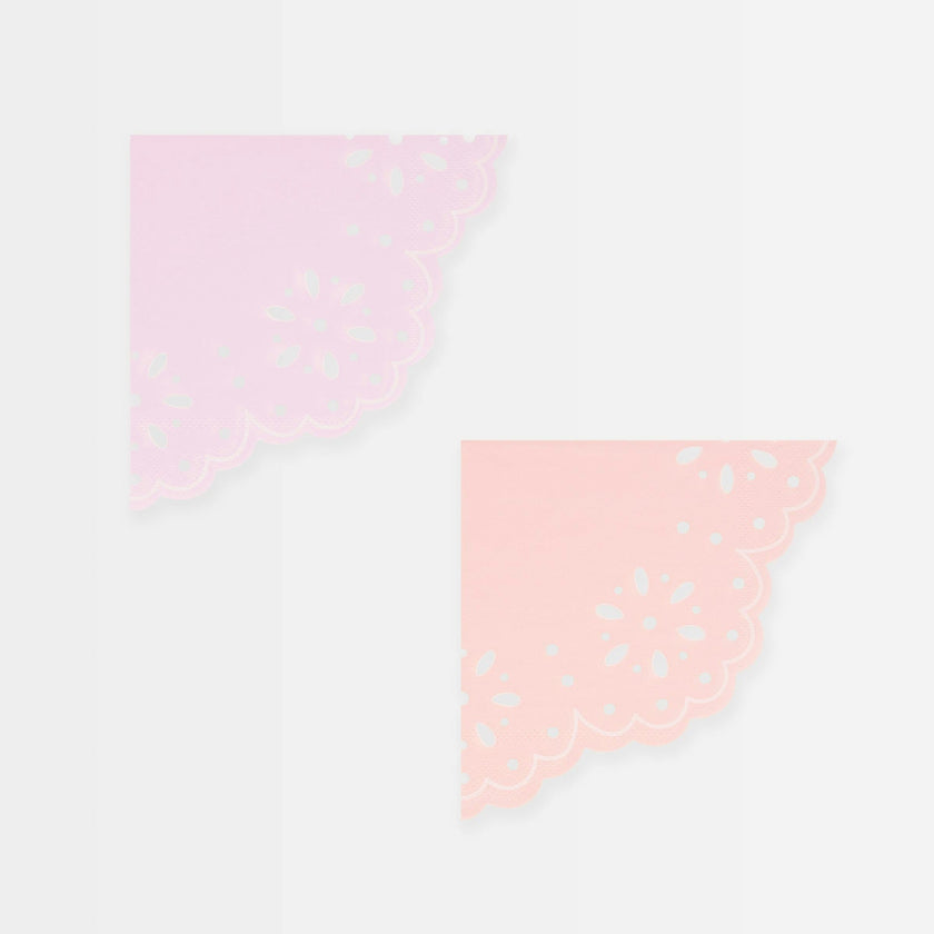 Broderie Anglaise Lace Multi Small Napkins