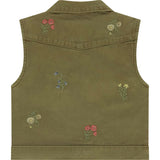 Embroidered Flower Vest