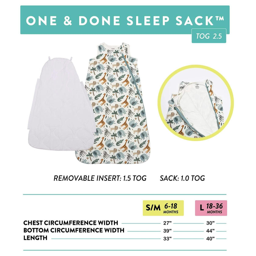 One & Done Sleep Sack - Blue Clouds