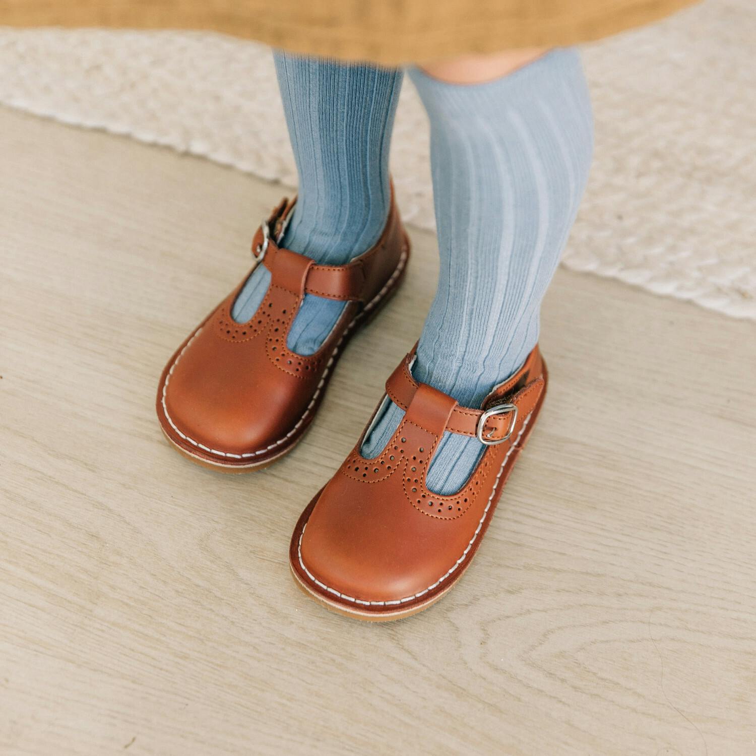 Frances T-Strap Perforated Mary Jane