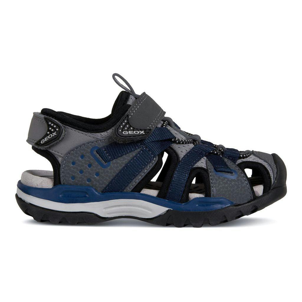 Gray & Navy Sandals