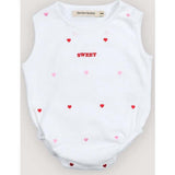 Petunia Baby Romper Hearts Pure Cloud