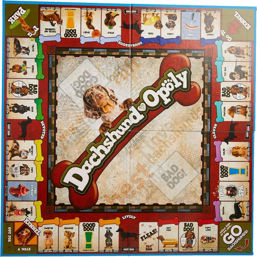Late for the Sky Dachshund-Opoly Board Game