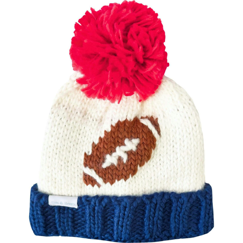 Football Bobble Hat & Mittens Bundle