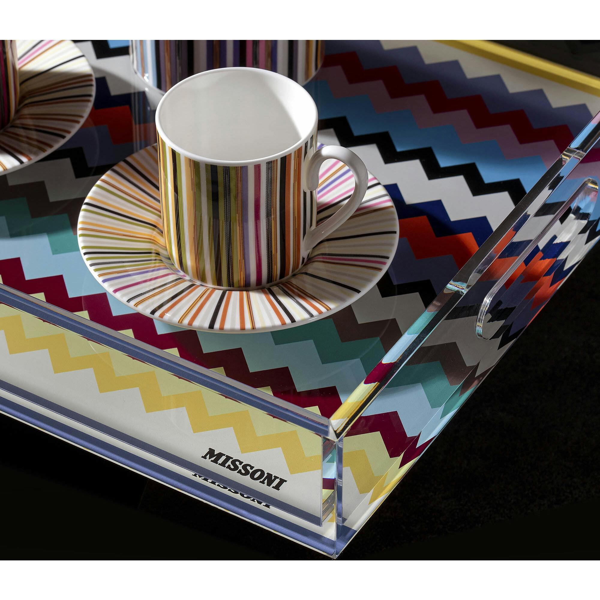 Tray Curt Vassoio Multicolor Medium Tray 9.8 X 13.8 In