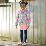 Floral Hooded Puffer Jacket