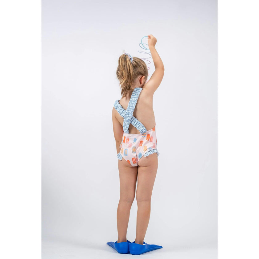 Colored Ice Cream Swimsuit, Multi