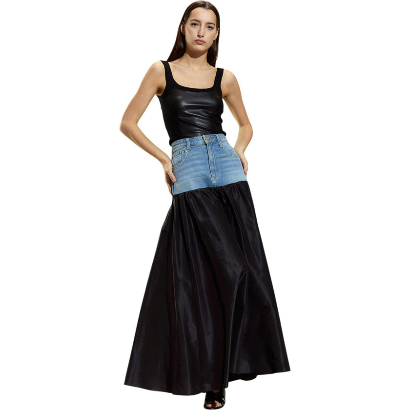 Tribeca Vegan Leather Combo Top