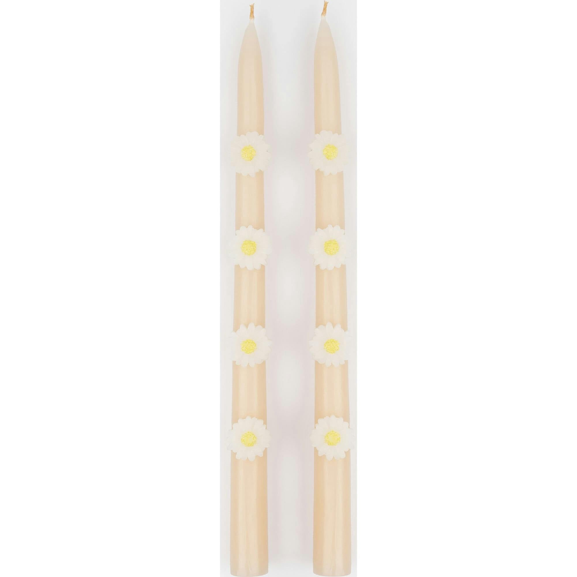 Pink Daisy Taper Candles