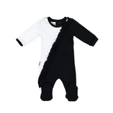 Diagonal Ruffle Footie