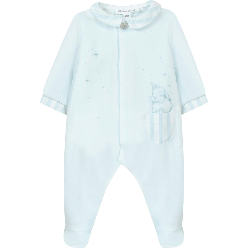 TARTINE ET CHOCOLAT Bunny Pocket Footed Pajamas