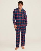 Men's Brushed Twill Pajama Set in Windsor Tartan