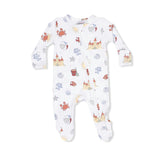 Sunny Sandcastles - 2 Way Zipper Footie