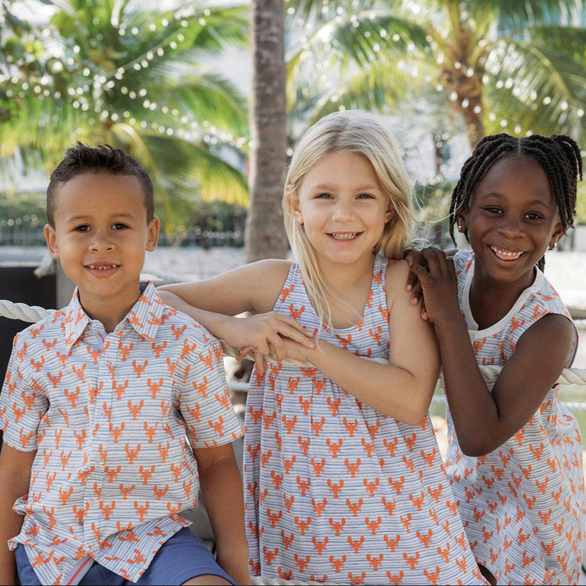 Lobster Wave Racerback Dress