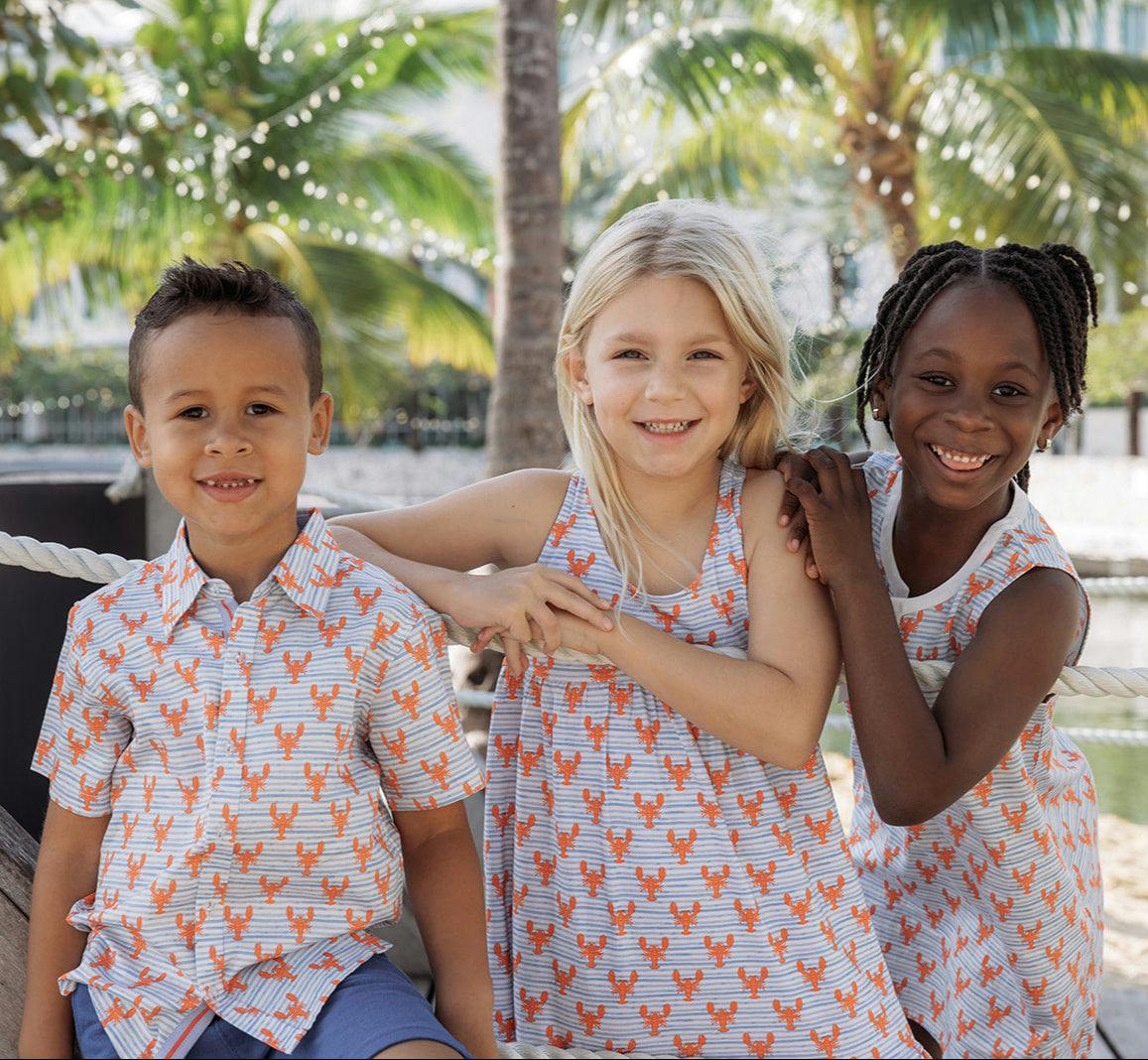 Lobster Wave Racerback Dress