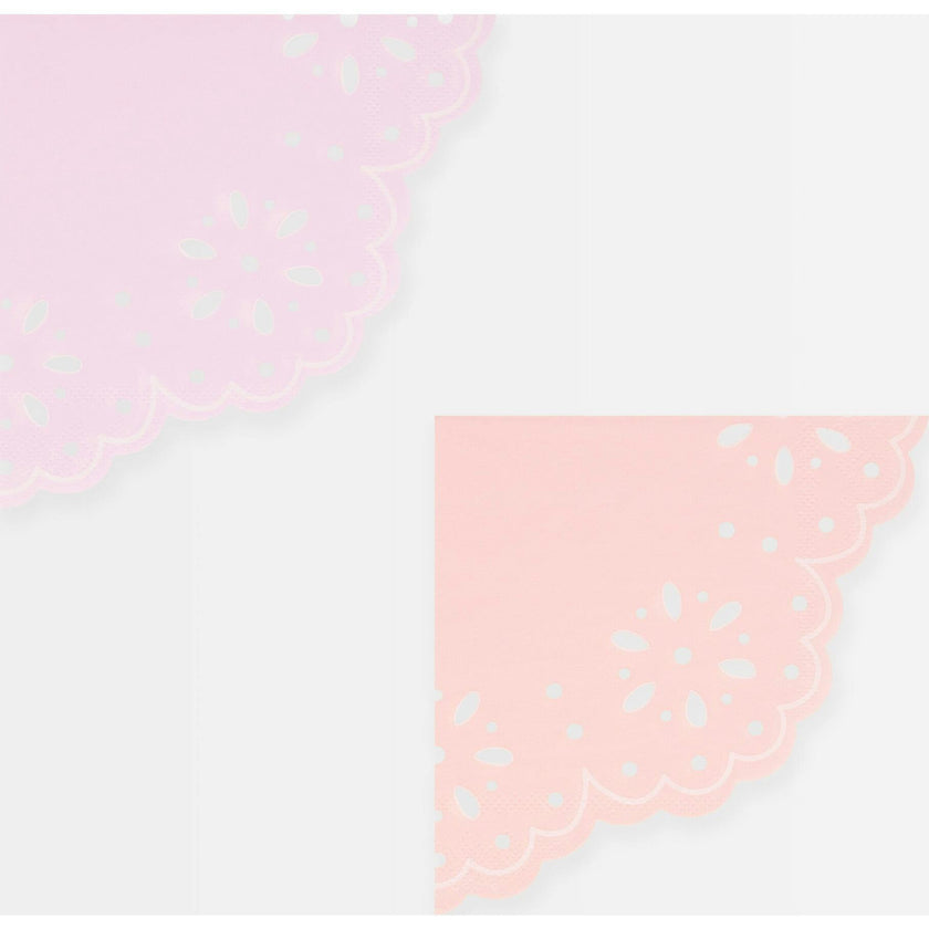 Broderie Anglaise Lace Multi Small Napkins