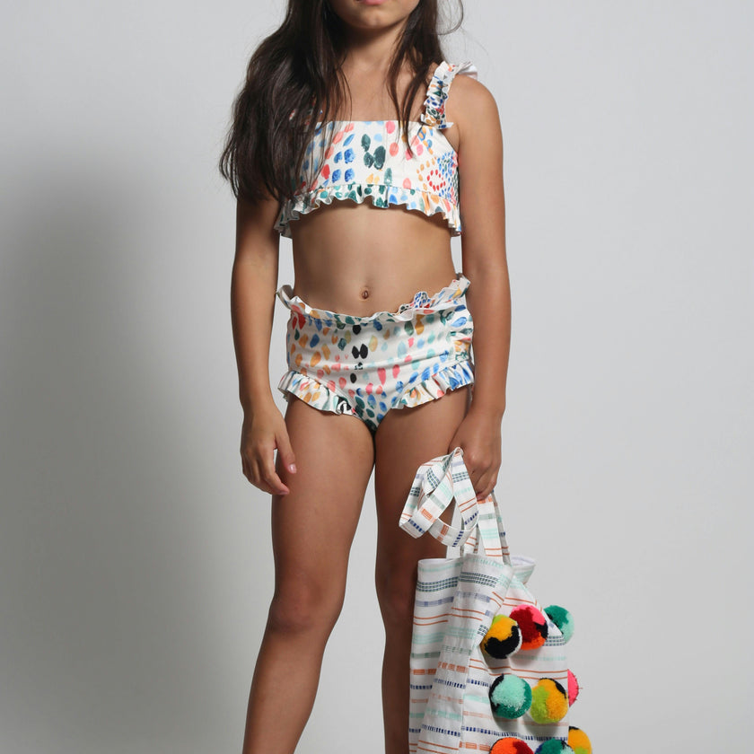 MISTY RUFFLED TANKINI
