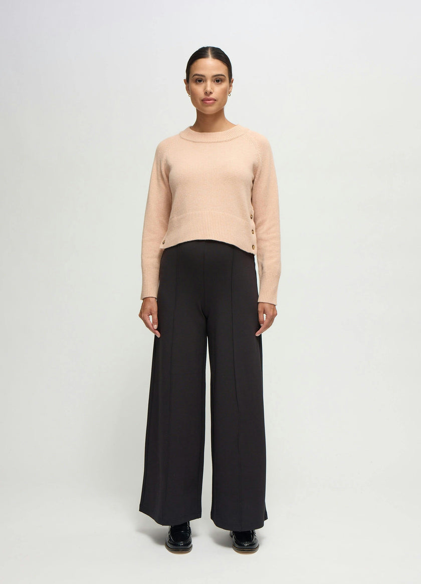 Flare Ponte Knit Maternity Pants