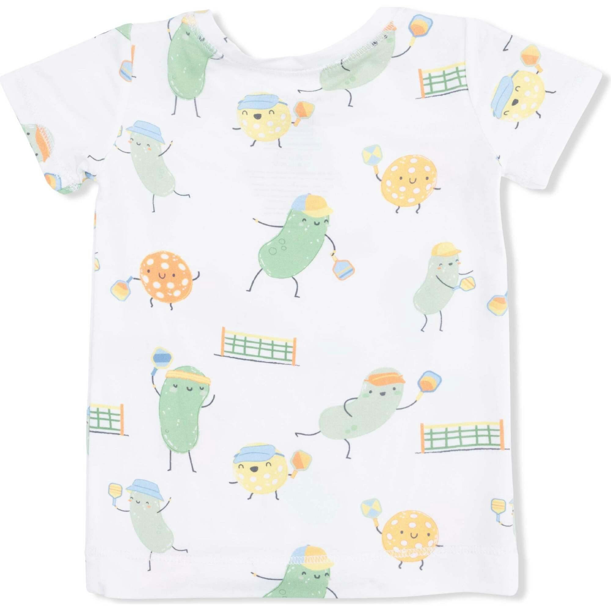 Pickles Playing Pickleball - Short Sleeve Loungewear Set