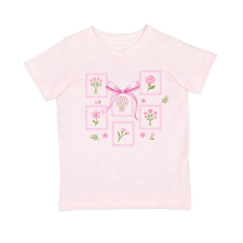 Bouquet Bow Short Sleeve T-Shirt - Ballet