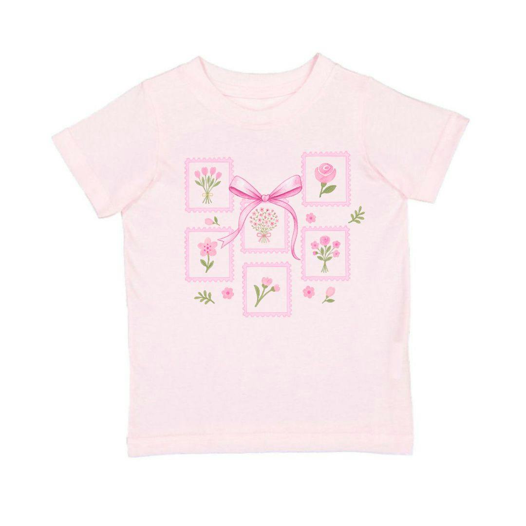 Bouquet Bow Short Sleeve T-Shirt - Ballet