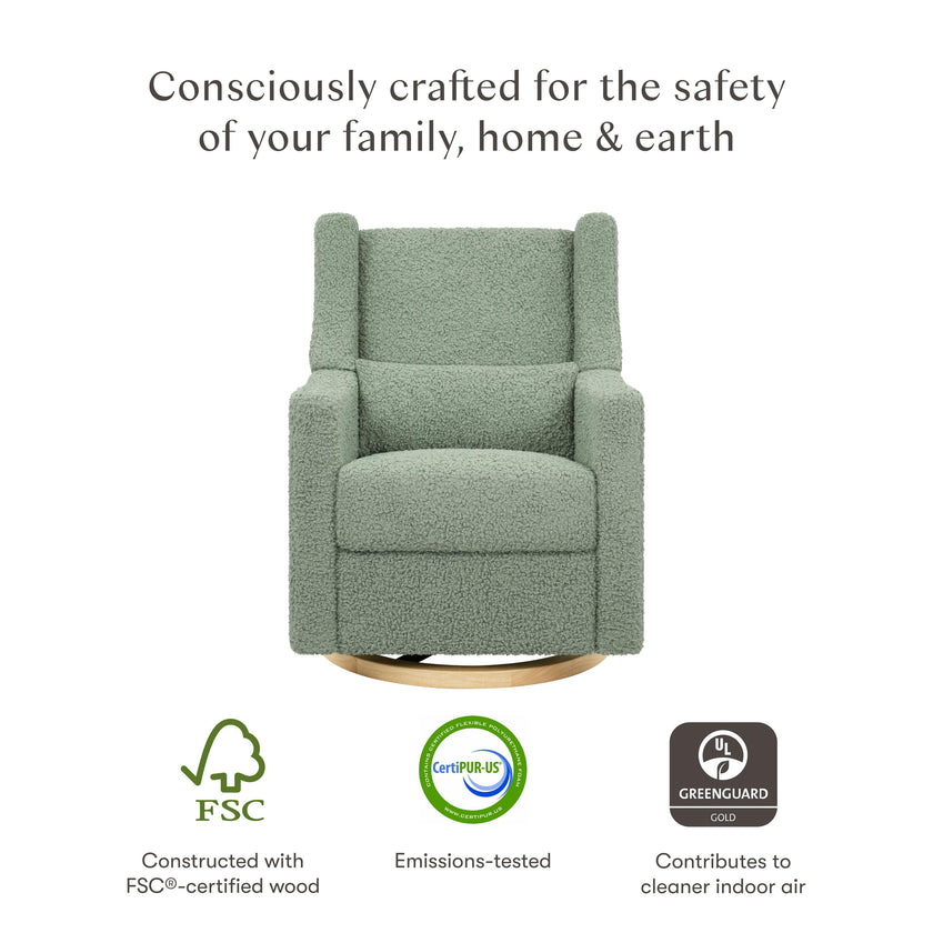 Kiwi Electronic Recliner and Swivel Glider with USB port