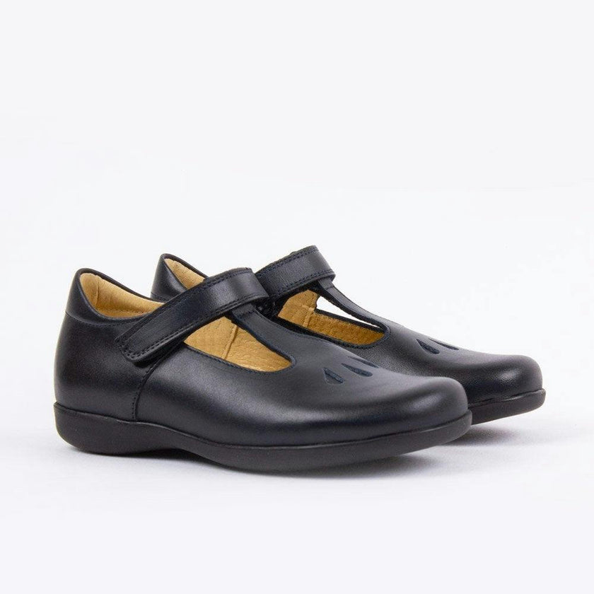 Hampton Classics Evie School Shoes in Navy