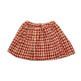 Jr Star Chenille Houndstooth Child Pleated Skirt