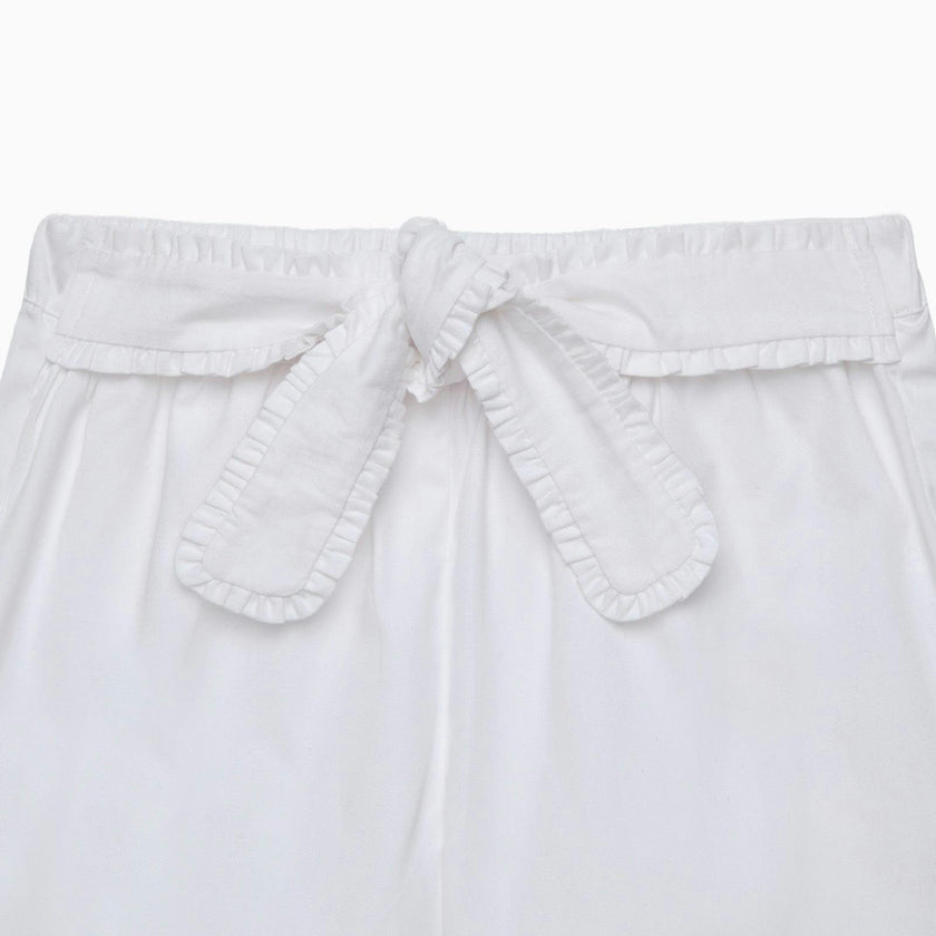 White Twill Shorts
