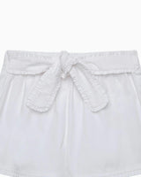 White Twill Shorts
