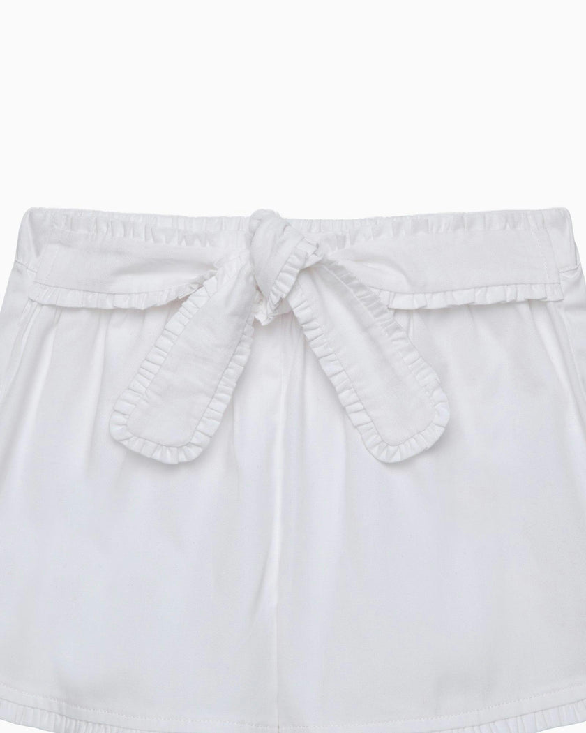 White Twill Shorts