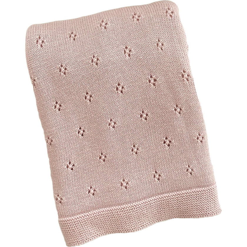 Heirloom Pique Blanket, Cream | Organic Cotton