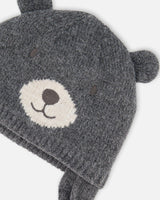 Lined Knit Hat with Ears