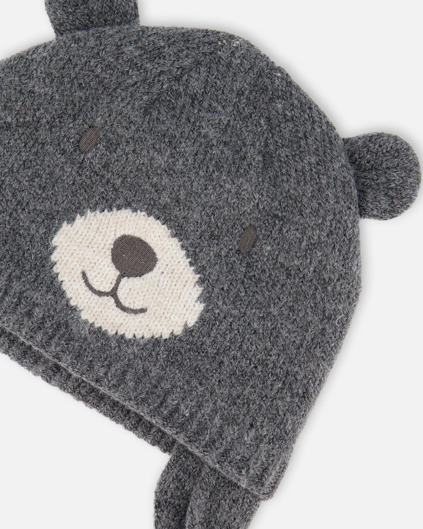 Lined Knit Hat with Ears