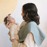 Cotton Muslin Burp Cloth 2 Pack - Sea