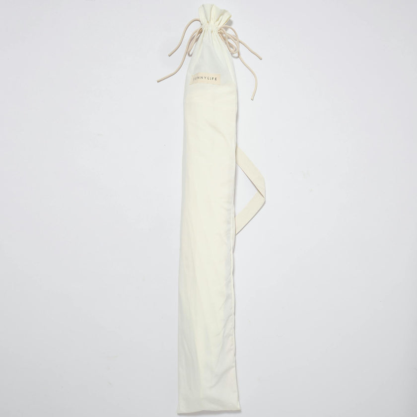 Luxe Beach Umbrella: Cream