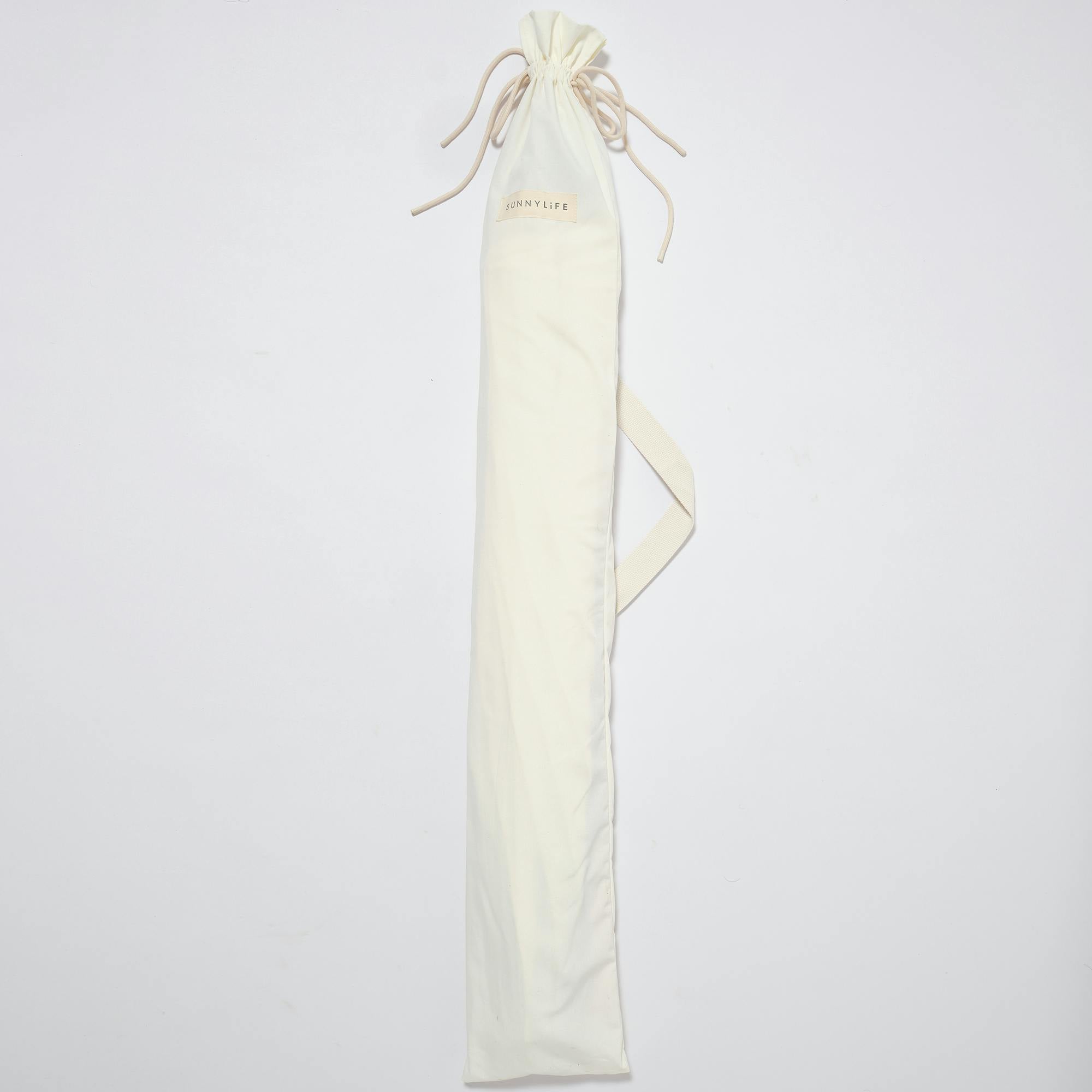 Luxe Beach Umbrella: Cream