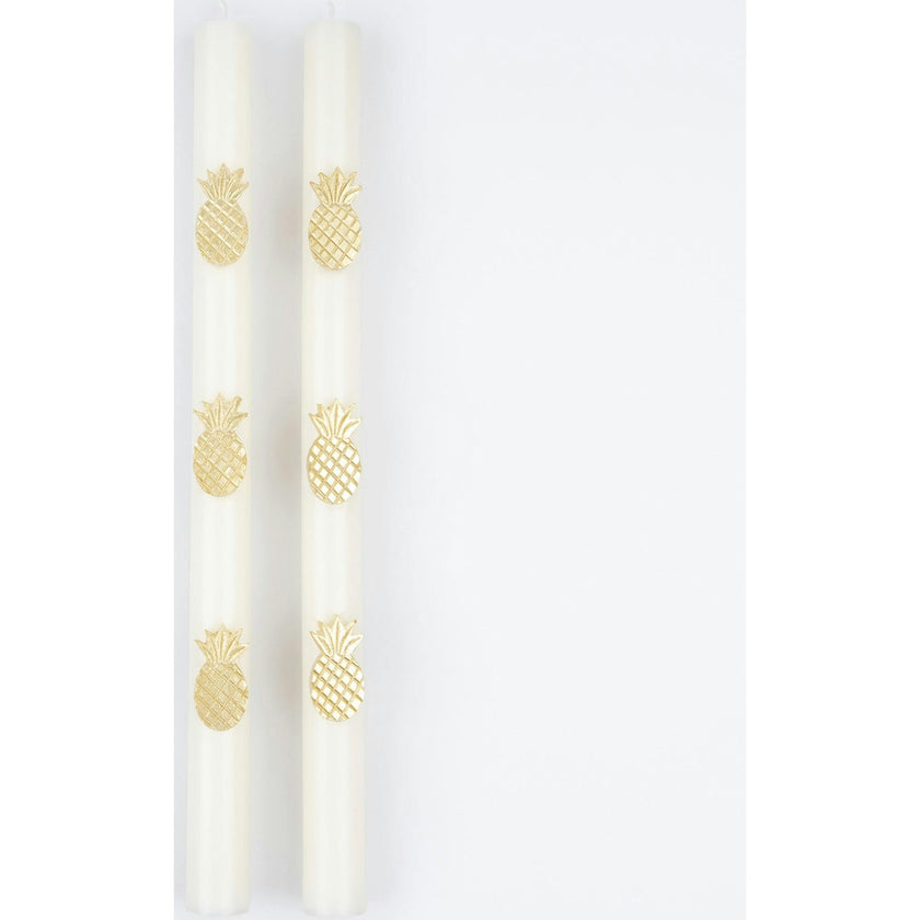 Gold Pineapple Table Candles