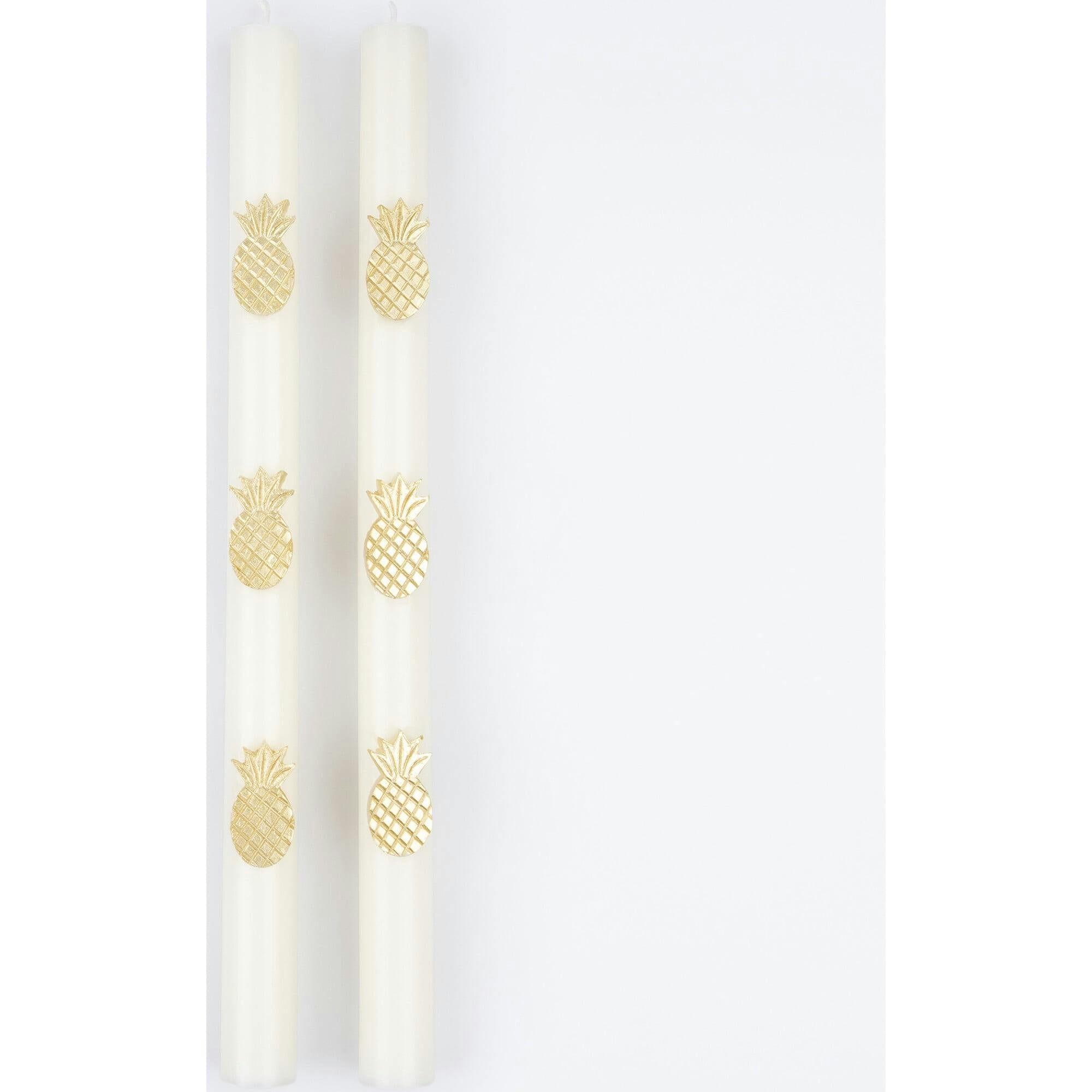 Gold Pineapple Table Candles