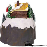 Motion LED Christmas Skiing Village