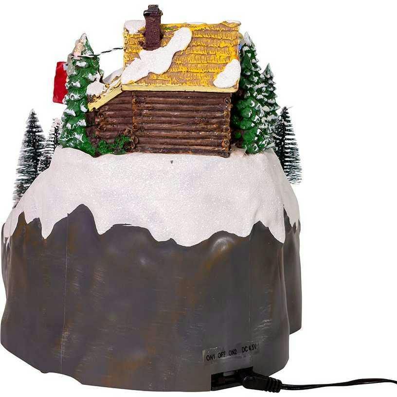 Motion LED Christmas Skiing Village
