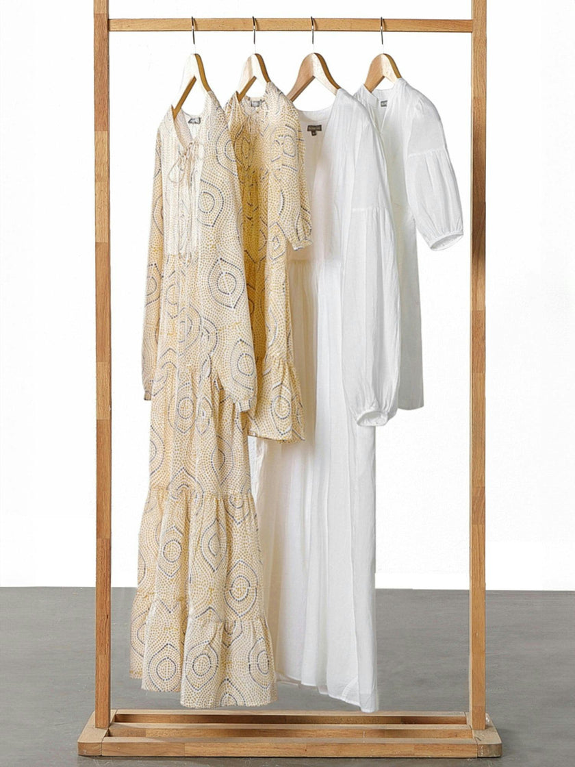 Brush-Stroked Bohemian Dress